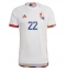 Belgium Charles De Ketelaere #22 Away Stadium Replica Jersey World Cup 2022 Short Sleeves