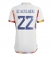 Belgium Charles De Ketelaere #22 Away Stadium Replica Jersey World Cup 2022 Short Sleeves