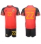 Belgium Charles De Ketelaere #22 Home Stadium Replica Jersey Kids World Cup 2022 Short Sleeves (+ pants)