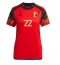 Belgium Charles De Ketelaere #22 Home Stadium Replica Jersey Women World Cup 2022 Short Sleeves