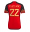 Belgium Charles De Ketelaere #22 Home Stadium Replica Jersey World Cup 2022 Short Sleeves