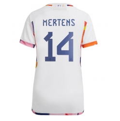 Belgium Dries Mertens #14 Away Stadium Replica Jersey Women World Cup 2022 Short Sleeves