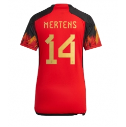 Belgium Dries Mertens #14 Home Stadium Replica Jersey Women World Cup 2022 Short Sleeves