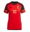 Belgium Eden Hazard #10 Home Stadium Replica Jersey Women World Cup 2022 Short Sleeves