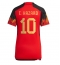 Belgium Eden Hazard #10 Home Stadium Replica Jersey Women World Cup 2022 Short Sleeves