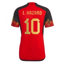 Belgium Eden Hazard #10 Home Stadium Replica Jersey World Cup 2022 Short Sleeves