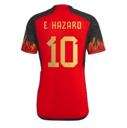 Belgium Eden Hazard #10 Home Stadium Replica Jersey World Cup 2022 Short Sleeves