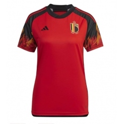 Belgium Home Stadium Replica Jersey Women World Cup 2022 Short Sleeves