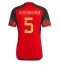 Belgium Jan Vertonghen #5 Home Stadium Replica Jersey World Cup 2022 Short Sleeves