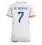 Belgium Kevin De Bruyne #7 Away Stadium Replica Jersey Women World Cup 2022 Short Sleeves