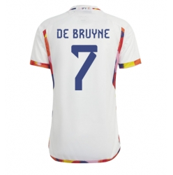 Belgium Kevin De Bruyne #7 Away Stadium Replica Jersey World Cup 2022 Short Sleeves