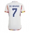 Belgium Kevin De Bruyne #7 Away Stadium Replica Jersey World Cup 2022 Short Sleeves