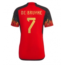 Belgium Kevin De Bruyne #7 Home Stadium Replica Jersey World Cup 2022 Short Sleeves