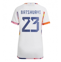 Belgium Michy Batshuayi #23 Away Stadium Replica Jersey Women World Cup 2022 Short Sleeves