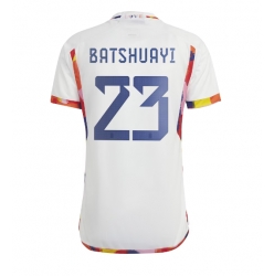 Belgium Michy Batshuayi #23 Away Stadium Replica Jersey World Cup 2022 Short Sleeves