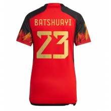 Belgium Michy Batshuayi #23 Home Stadium Replica Jersey Women World Cup 2022 Short Sleeves