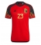 Belgium Michy Batshuayi #23 Home Stadium Replica Jersey World Cup 2022 Short Sleeves