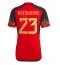 Belgium Michy Batshuayi #23 Home Stadium Replica Jersey World Cup 2022 Short Sleeves