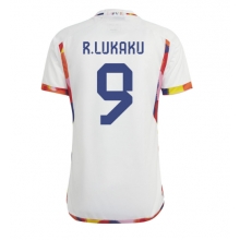 Belgium Romelu Lukaku #9 Away Stadium Replica Jersey World Cup 2022 Short Sleeves