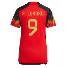 Belgium Romelu Lukaku #9 Home Stadium Replica Jersey Women World Cup 2022 Short Sleeves