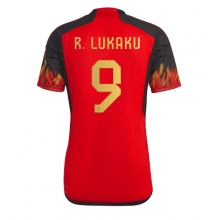 Belgium Romelu Lukaku #9 Home Stadium Replica Jersey World Cup 2022 Short Sleeves