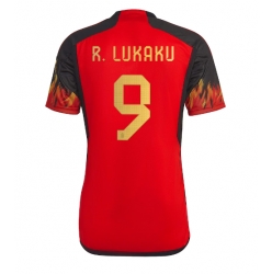 Belgium Romelu Lukaku #9 Home Stadium Replica Jersey World Cup 2022 Short Sleeves