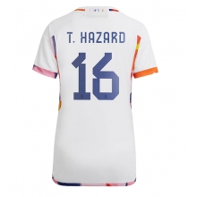 Belgium Thorgan Hazard #16 Away Stadium Replica Jersey Women World Cup 2022 Short Sleeves