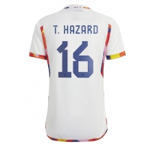 Belgium Thorgan Hazard #16 Away Stadium Replica Jersey World Cup 2022 Short Sleeves