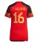 Belgium Thorgan Hazard #16 Home Stadium Replica Jersey Women World Cup 2022 Short Sleeves