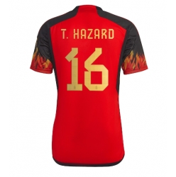 Belgium Thorgan Hazard #16 Home Stadium Replica Jersey World Cup 2022 Short Sleeves