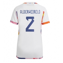 Belgium Toby Alderweireld #2 Away Stadium Replica Jersey Women World Cup 2022 Short Sleeves