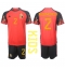 Belgium Toby Alderweireld #2 Home Stadium Replica Jersey Kids World Cup 2022 Short Sleeves (+ pants)