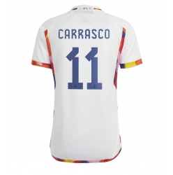 Belgium Yannick Carrasco #11 Away Stadium Replica Jersey World Cup 2022 Short Sleeves