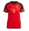 Belgium Yannick Carrasco #11 Home Stadium Replica Jersey Women World Cup 2022 Short Sleeves