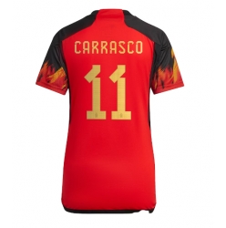 Belgium Yannick Carrasco #11 Home Stadium Replica Jersey Women World Cup 2022 Short Sleeves