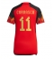 Belgium Yannick Carrasco #11 Home Stadium Replica Jersey Women World Cup 2022 Short Sleeves