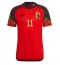 Belgium Yannick Carrasco #11 Home Stadium Replica Jersey World Cup 2022 Short Sleeves