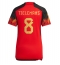 Belgium Youri Tielemans #8 Home Stadium Replica Jersey Women World Cup 2022 Short Sleeves