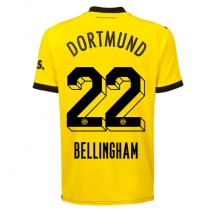 Borussia Dortmund Jude Bellingham #22 Home Stadium Replica Jersey 2023-24 Short Sleeves