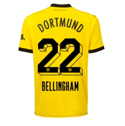 Borussia Dortmund Jude Bellingham #22 Home Stadium Replica Jersey 2023-24 Short Sleeves