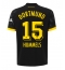 Borussia Dortmund Mats Hummels #15 Away Stadium Replica Jersey 2023-24 Short Sleeves