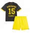 Borussia Dortmund Mats Hummels #15 Away Stadium Replica Jersey Kids 2023-24 Short Sleeves (+ pants)