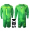 Brazil Alisson Becker #1 Goalkeeper Away Stadium Replica Jersey Kids World Cup 2022 Long Sleeves (+ pants)