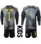 Brazil Alisson Becker #1 Goalkeeper Home Stadium Replica Jersey Kids World Cup 2022 Long Sleeves (+ pants)