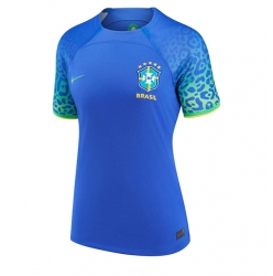 Brazil Away Stadium Replica Jersey Women World Cup 2022 Short Sleeves