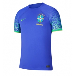 Brazil Away Stadium Replica Jersey World Cup 2022 Short Sleeves