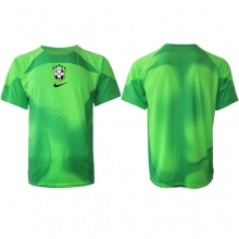 Brazil Goalkeeper Away Stadium Replica Jersey World Cup 2022 Short Sleeves