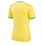 Brazil Home Stadium Replica Jersey Women World Cup 2022 Short Sleeves