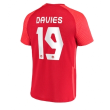 Canada Alphonso Davies #19 Home Stadium Replica Jersey World Cup 2022 Short Sleeves