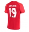 Canada Alphonso Davies #19 Home Stadium Replica Jersey World Cup 2022 Short Sleeves